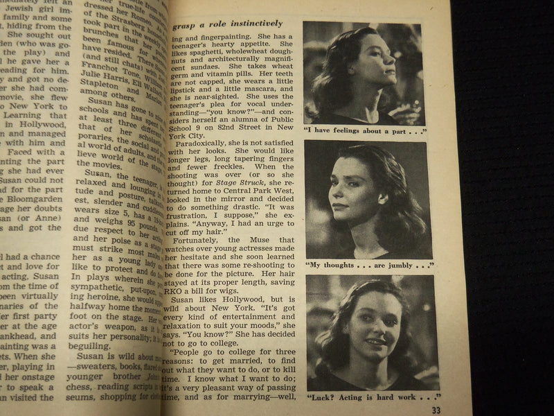1957 SEPTEMBER COMPACT DIGEST MAGAZINE - SUSAN STRASBERG COVER - SP 4862J