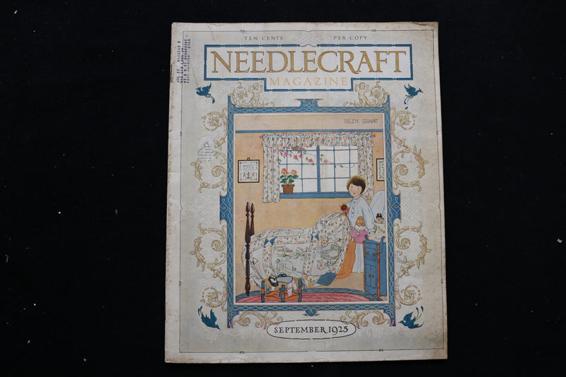 1925 SEPTEMBER NEEDLECRAFT MAGAZINE - A BEAUTIFULLY ILLUSTRATED COVER - E 9901