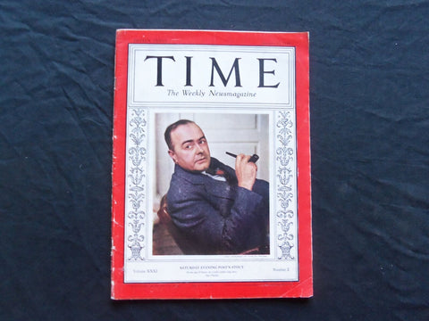 1938 JANUARY 10 TIME MAGAZINE - WESLEY W. STOUT - T 593