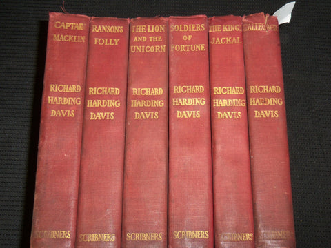 1891-1903 RICHARD HARDING DAVIS BOOKS LOT OF 6 - GIBSON - REMINGTON - KD 1990