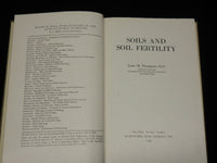 1952 SOILS AND SOIL FERTILITY HARDCOVER BOOK BY LOUIS THOMPSON - KD 6444