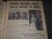 1937 MAY 12 NEW YORK DAILY NEWS - KING GEORGE HAILED BY MILLIONS - NP 2909