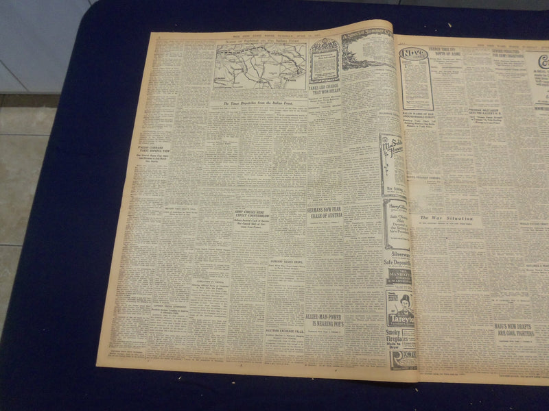1918 JUNE 18 NEW YORK TIMES - AUSTRIAN OFFENSIVE MEETS SHARP CHECK - NT 9090