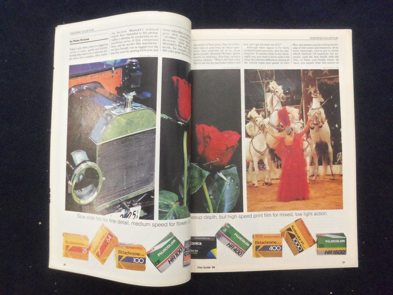 1988 MODERN PHOTOGRAPHY'S FILM GUIDE '88 MAGAZINE - SP 1534F