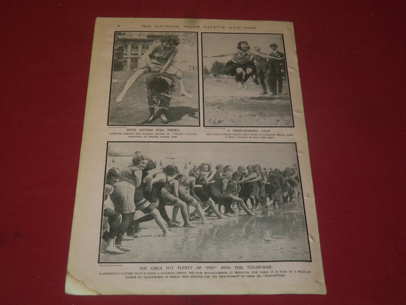 1922 AUGUST 12 THE NATIONAL POLICE GAZETTE MAGAZINE - KEN WILLIAMS - B 5751