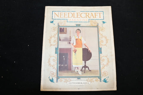 1924 SEPTEMBER NEEDLECRAFT MAGAZINE - A BEAUTIFULLY ILLUSTRATED COVER - E 9892