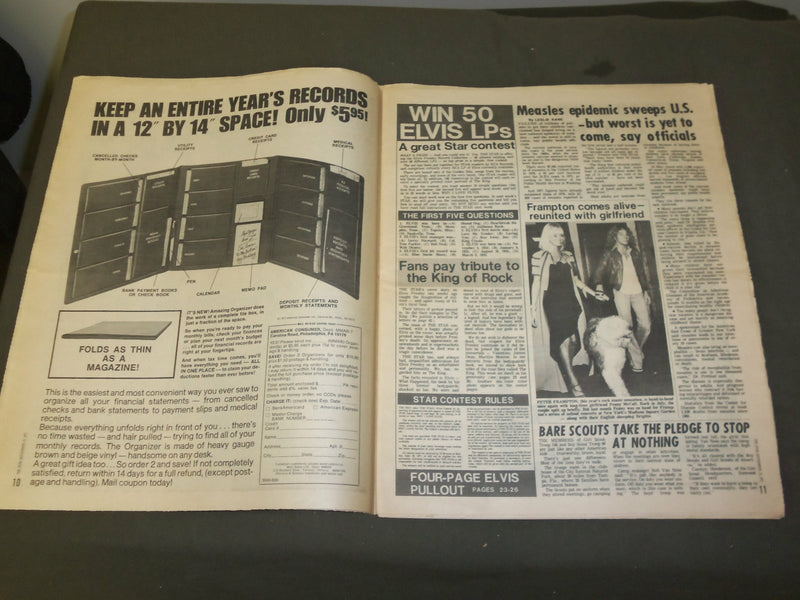 1977 SEP 13 THE STAR NEWSPAPER - ELVIS BOOK- CHARLIE'S ANGELS TO TO WAR- NP 3368