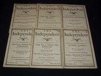 1928 THE INDEPENDENT WEEKLY MAGAZINE LOT OF 24 ISSUES - ARTICLES & ADS - WR 704