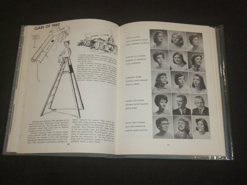 1960 JOHN ADAMS HIGH SCHOOL YEARBOOK - SOUTH BEND, INDIANA - YB 2152