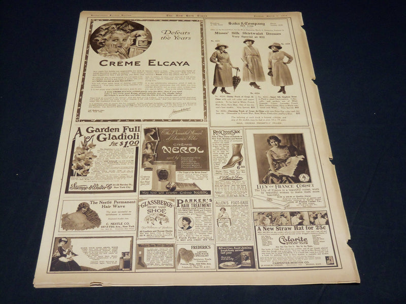 1918 MARCH 3 NEW YORK TIMES PICTURE SECTION NO. 8 & 9 -WESTMINSTER CLUB- NT 8806