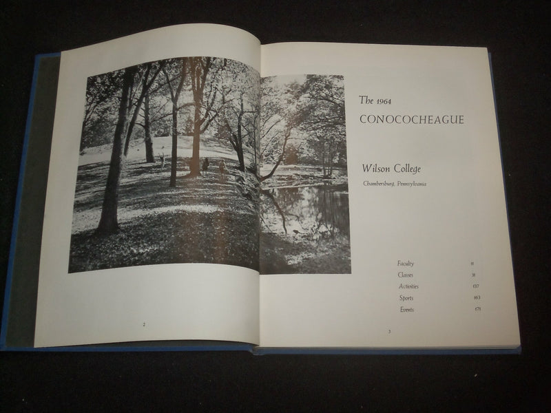 1964 CONOCOCHEAGUE WILSON COLLEGE YEARBOOK - CHAMBERSBURG, PENNSYLVANIA- YB 1963