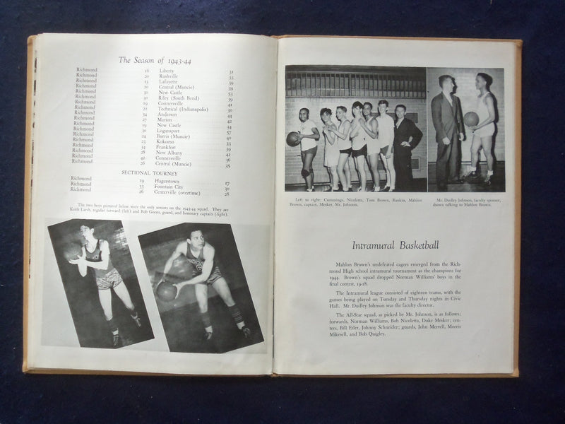 1944 PIERIAN RICHMOND HIGH SCHOOL YEARBOOK - RICHMOND, INDIANA - YB 1926K