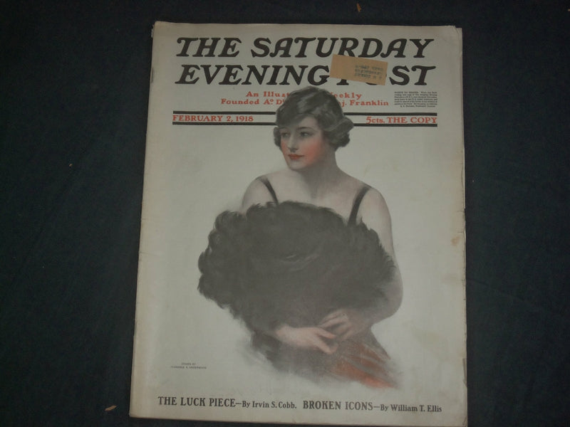 1918 FEBRUARY 2 THE SATURDAY EVENING POST MAGAZINE - ILLUSTRATED COVER- SP 2471I