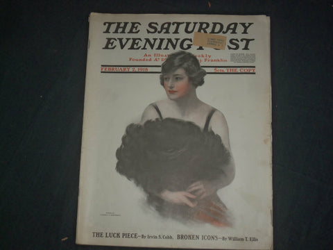 1918 FEBRUARY 2 THE SATURDAY EVENING POST MAGAZINE - ILLUSTRATED COVER- SP 2471I