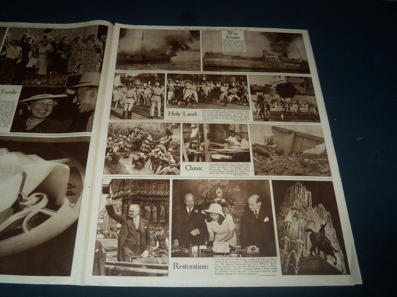 1938 JULY 24 NEW YORK HERALD TRIBUNE PICTURE SECTION - DOUGLAS CORRIGAN- NT 7350