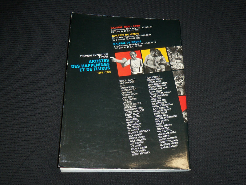 1989 HAPPENINGS & FLUXUS SOFTCOVER BOOK BY CHARLES DREYFUS - FRENCH - R 727C
