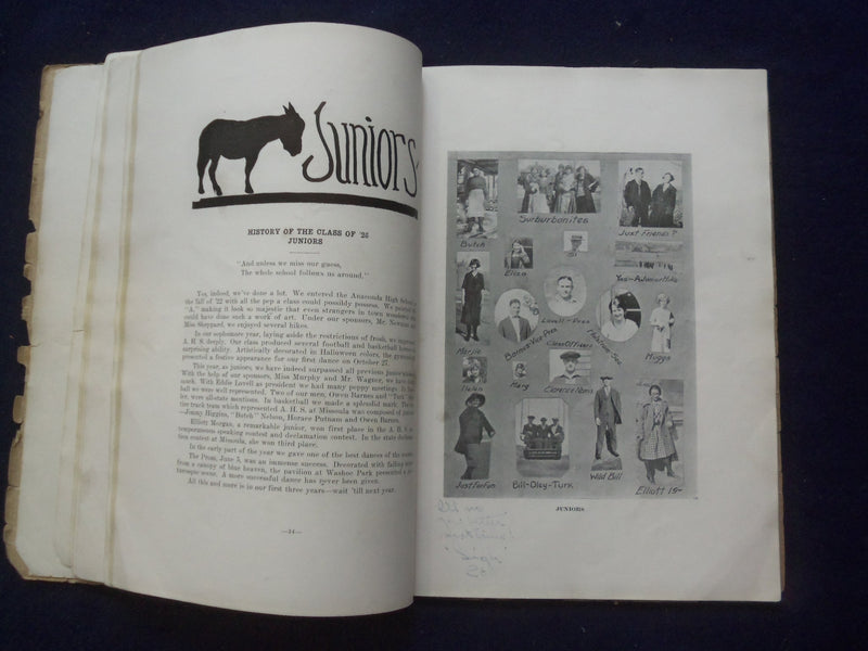 1925 THE BIG STACK ANACONDA HIGH SCHOOL YEARBOOK - ANACONDIA, MONTANA - YB 3131
