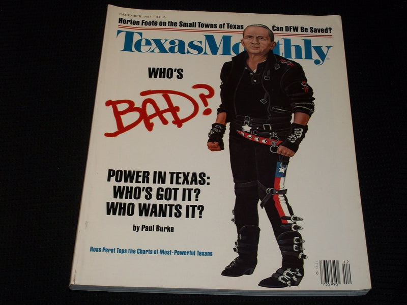 1987 DECEMBER TEXAS MONTHLY MAGAZINE - ROSS PEROT FRONT COVER - E 7390