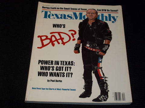 1987 DECEMBER TEXAS MONTHLY MAGAZINE - ROSS PEROT FRONT COVER - E 7390
