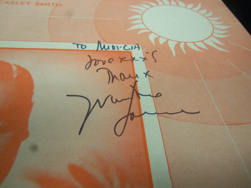 FRANKIE LAINE THAT LUCKY OLD SUN AUTOGRAPHED SHEET MUSIC - AM 11