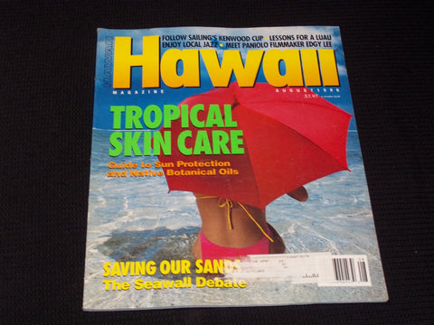 1996 AUGUST HAWAII MAGAZINE - TROPICAL SKIN CARE FRONT COVER - E 1653