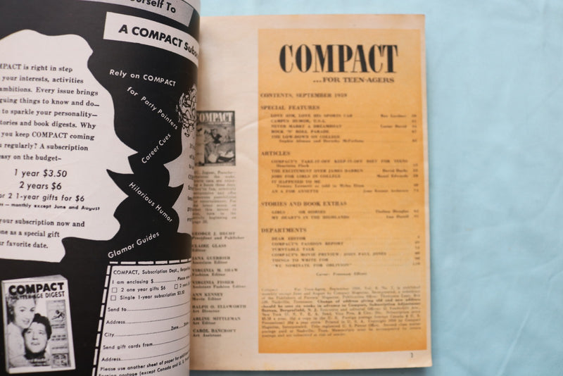 1957-1959 COMPACT DIGEST MAGAZINE - LOT OF 8 - O 3941