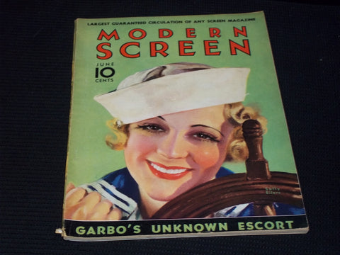 1933 JUNE MODERN SCREEN MAGAZINE - SALLY EILERS FRONT COVER - E 14502