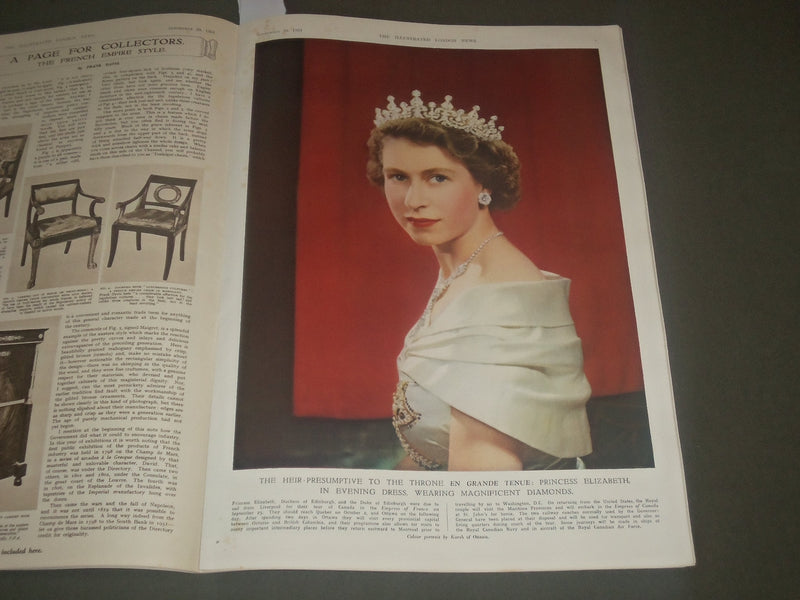 1951 SEPT 29 THE ILLUSTRATED LONDON NEWS MAGAZINE - CANADIAN ROYAL TOUR- SP 8303