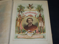1870'S THE LIFE & EXPLORATIONS OF DR. LIVINGSTONE VOLUME - COLOR ILLUS. - Z 177