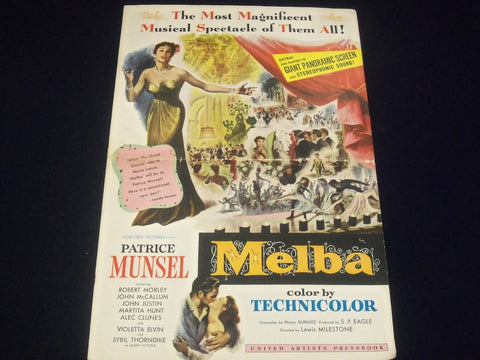 1953 MELBA MUSICAL MOVIE PRESS BOOK STARRING PATRICE MUNSEL & ROBERT MORLEY- P 4