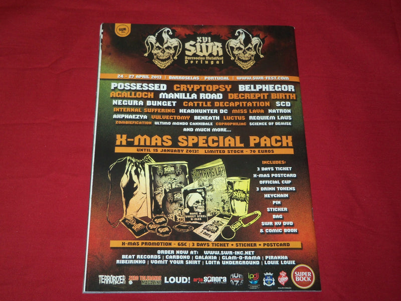 2013 JANUARY TERRORIZER MAGAZINE ISSUE NO. 231 - HATEBREED - JAMEY JASTA- RC 292