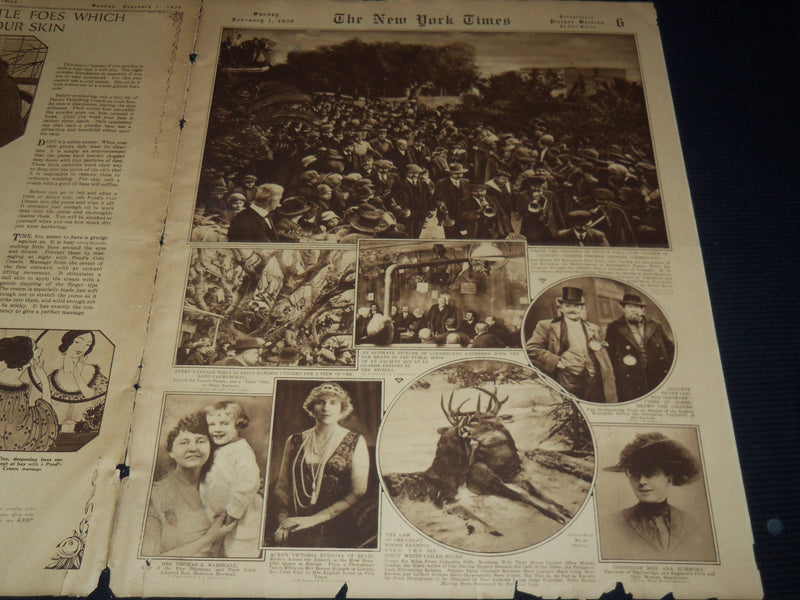 1920 FEBRUARY 1 NEW YORK TIMES PICTURE SECTION - WORLD WAR I ENDS - NT 9502