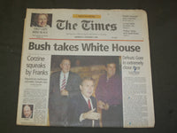 2000 NOVEMBER 8 NEWSPAPER - GEORGE BUSH ELECTED PRESIDENT - NP 3186