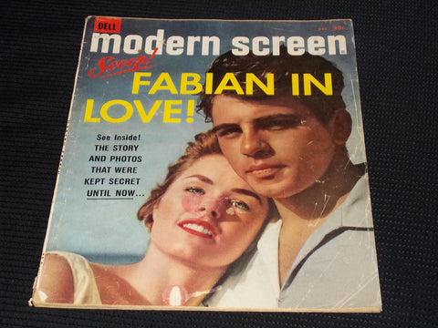 1959 DECEMBER MODERN SCREEN MAGAZINE - FABIAN FRONT COVER - E 15657