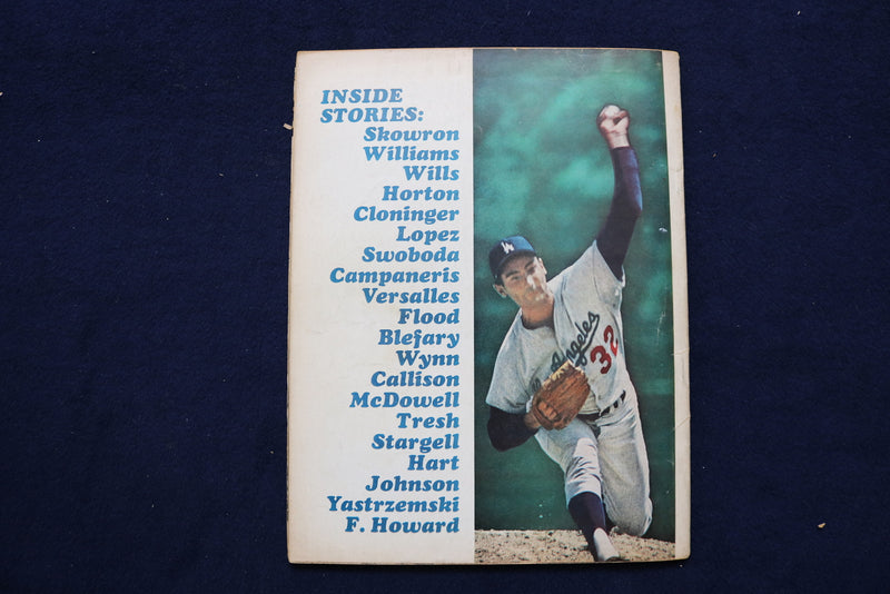 1966 BASEBALL YEARBOOK MAGAZINE - SANDY KOUFAX COVER - E 11830