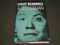 1979 LIGHT READINGS BOOK BY A. D. COLEMAN HARDCOVER BOOK - KD 3784