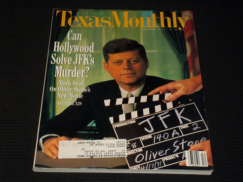 1991 DECEMBER TEXAS MONTHLY MAGAZINE - JFK FRONT COVER - E 7606