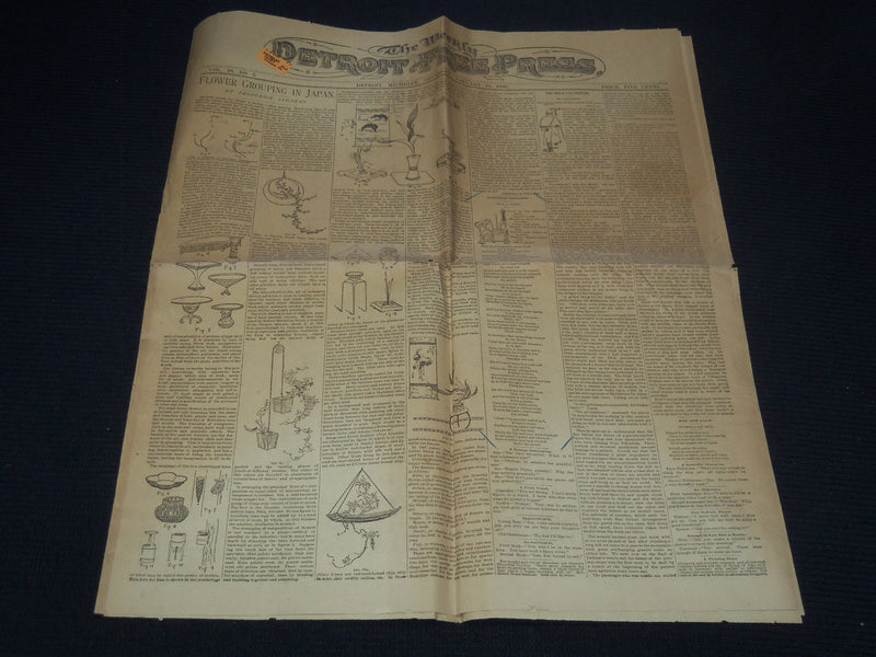 1891 JANUARY 15 THE WEEKLY DETROIT FREE PRESS NEWSPAPER - MICHIGAN - NP 8975