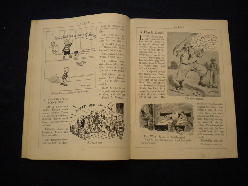 1926 JUNE 5 JUDGE MAGAZINE - NEAR-SIGHTED NUMBER - B 435A