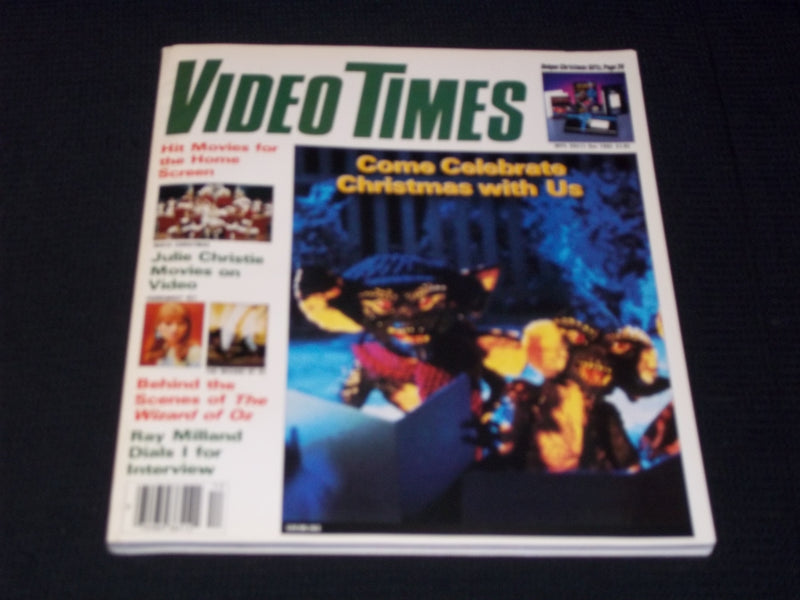1985 DECEMBER VIDEO TIMES MAGAZINE - GREMLINS FRONT COVER - E 13787