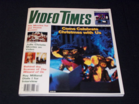 1985 DECEMBER VIDEO TIMES MAGAZINE - GREMLINS FRONT COVER - E 13787