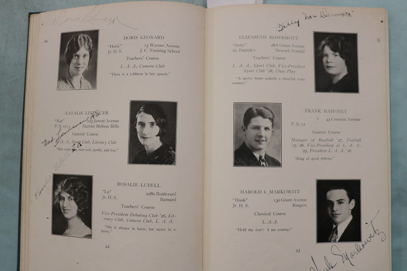 1929 JANUARY THE QUILL LINCOLN HIGH SCHOOL YEARBOOK - JERSEY CITY, NJ - YB 3584