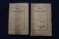 1847-1894 ANNALES DE LA SOCIETE LINNEENNE DE LYON BOUND VOLUMES-LOT OF 13-O 3495