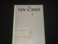 1986 SEPTEMBER 15 THE NEW YORKER MAGAZINE - ILLUSTRATED COVER - NY 1329