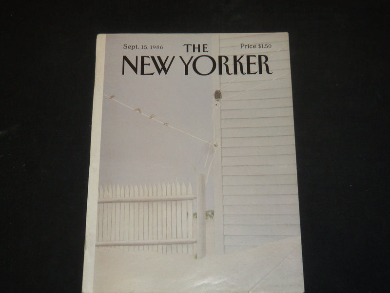 1986 SEPTEMBER 15 THE NEW YORKER MAGAZINE - ILLUSTRATED COVER - NY 1329