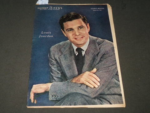 1954 AUG 22 SUNDAY NEWS COLOROTO MAGAZINE SECTION - LOUIS JOURDAN COVER - J 2866