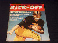 1958 FOOTBALL YEARBOOK KICK-OFF MAGAZINE - BOB ANDERSON ARMY COVER - E 7930