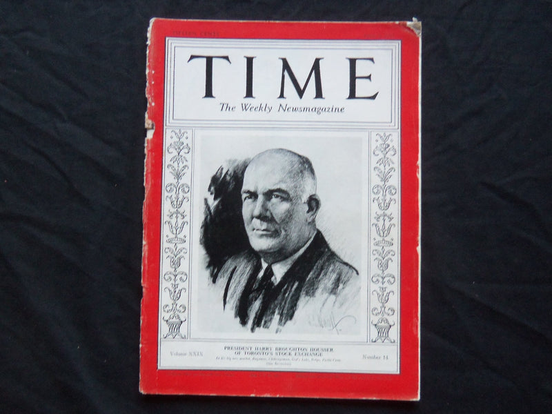 1937 APRIL 5 TIME MAGAZINE - HARRY B. HOUSSER - T 559