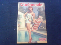 1948 OCT 26 CINEMONDE MAGAZINE - LINDA DARNELL COVER - FRENCH EDITION- SP 4867X