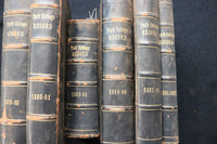 1876-1907 PARK COLLEGE RECORD WEEKLY RECORD HARDCOVER BOOKS - 6 VOLUMES -KD 9575